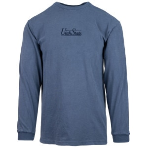 Utah State small simple print indigo blue unisex long sleeve t-shirt